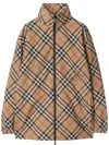 Burberry Checked Jacket In Neutrals