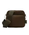Burberry Checked Jacquard Crossbody Bag In Black