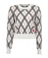 Burberry Checked Knit Jumper