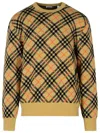 Burberry Cashmere Crewneck Sweater In Sand Ip Check