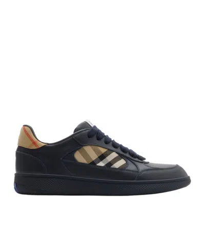 BURBERRY BURBERRY CHECKED LACE-UP SNEAKERS
