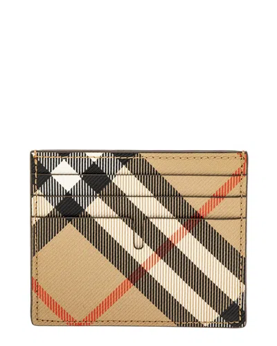 Burberry Checked Leather Card Holder