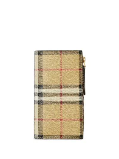 Burberry Checked Leather Cardholder