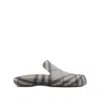 Burberry Checked-lining Stingray Rubber Clogs