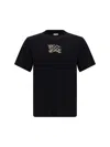 Burberry Seth Ekd Crew Neck Short Sleeve T-shirt In Black