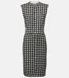 Burberry Checked Minidress In Black Ip Pattern
