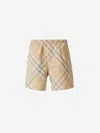 Burberry Man Swim Trunks Sand Size L Polyamide