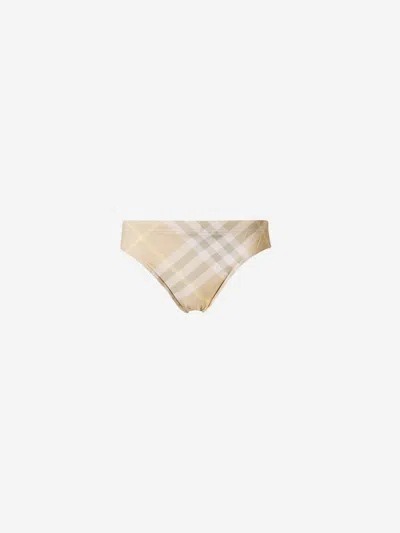 Burberry Checked Motif Swimsuit Briefs