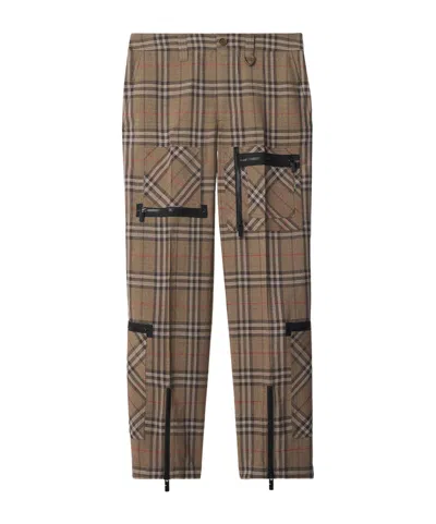 Burberry Checked Overalls In Multicolor