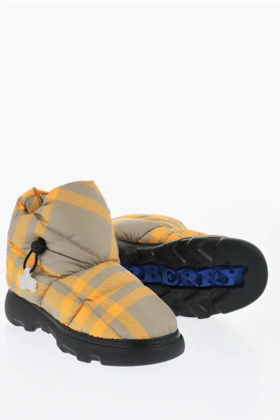 BURBERRY CHECKED PADDED SNOW BOOTIES