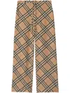 Burberry Nova Check Silk Pyjama Trousers In ニュートラル