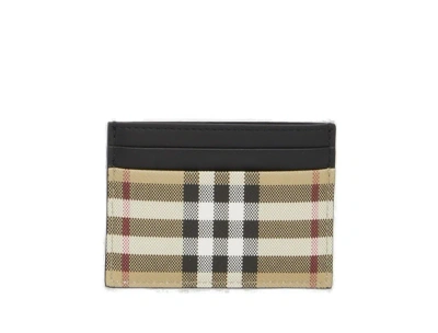 Burberry Checked Pattern Cardholder In Multi