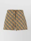 Burberry Check Bermuda And Short Multicolor