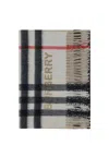 BURBERRY CONTRAST CHECK CASHMERE SCARF