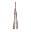 Burberry Check Silk Tie In Brown