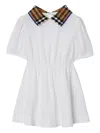 Burberry Babies' Girls White Vintage Check Polo Dress