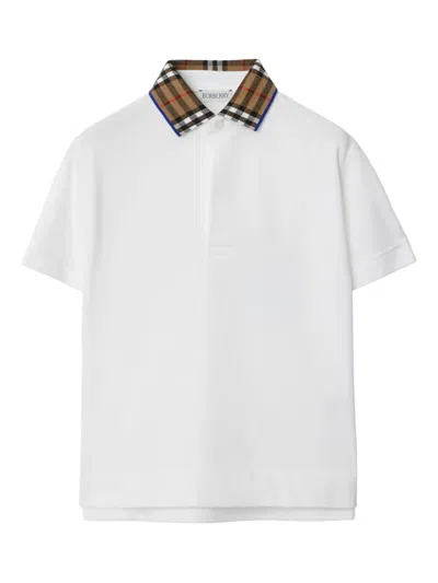 BURBERRY CHECKED POLO SHIRT