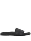 Burberry Check Slides In Gray
