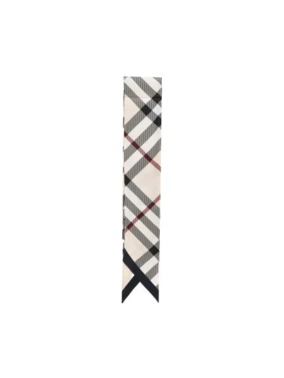 Burberry Checked Printed Scarf In Multi