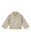 Burberry Checked Quilted Jacket In Brown