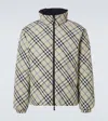 Burberry Reversible Check Snowdon Puffer Jacket In Beige