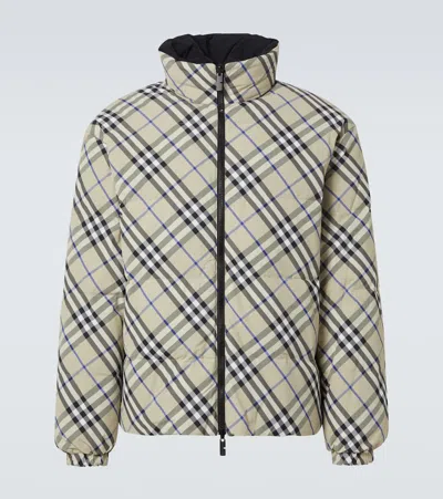 BURBERRY CHECK REVERSIBLE DOWN JACKET