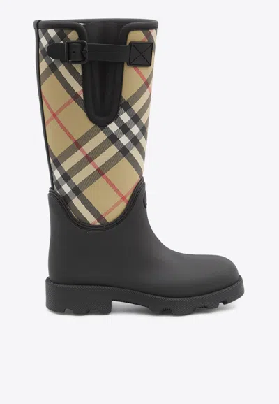 Burberry Checked Rain Boots