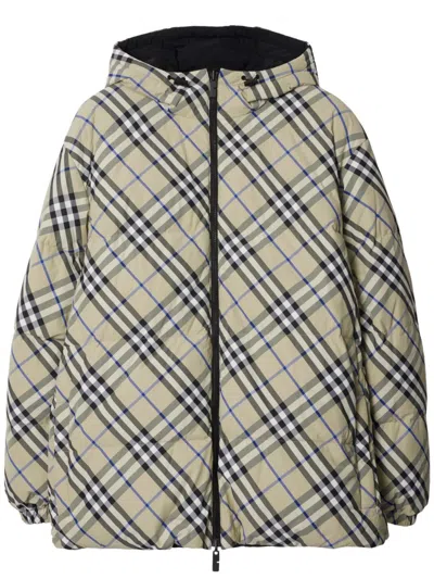BURBERRY CHECKED REVERSIBLE DOWN JACKET