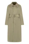 Burberry Checked Reversible Trench-coat In Beige