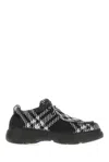 Burberry Men's Check Woven Creeper Shoes In Black
