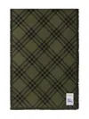 Burberry Wide Check Wool Silk Scarf