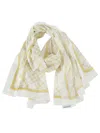 Burberry Checked Scarf In Wheat