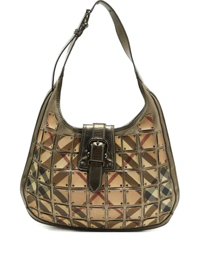 Pre-owned Burberry Checked Shoulder Bag