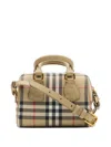Burberry Check-pattern Shoulder Bag In Brown