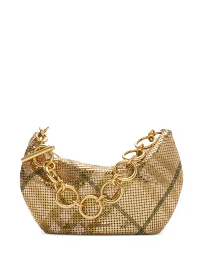 Burberry Checked Shoulder Bag In Neutrals