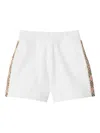 Burberry Check Trim Cotton Shorts