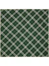 Burberry Checked Silk Scarf In Green
