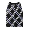 Burberry Check Pleated Silk Pull-on Skirt In Black