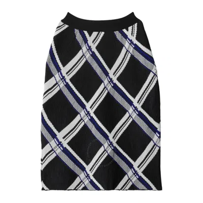 BURBERRY BURBERRY CHECKED SILK SKIRT