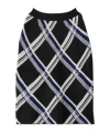 Burberry Check Pleated Silk Pull-on Skirt In Black
