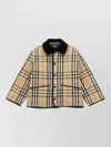 Burberry Checked Single-breasted Coat In Multi