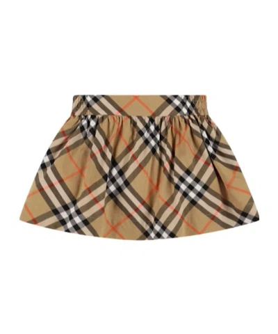Burberry Checked Skirt