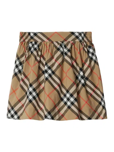 BURBERRY CHECKED SKIRT