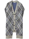 Burberry Checked Wool Sweater In Neutrals