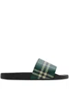 Burberry Checked Slides