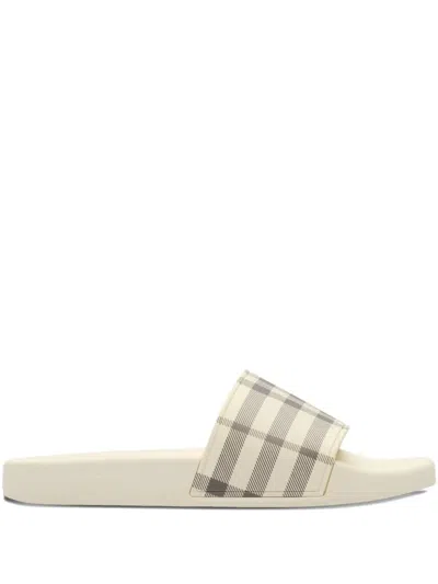 Burberry Embellished Tour Insole Sandals For Women In Neutral