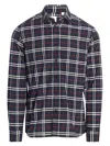 Burberry Plaid Check Shirt With Chest Pocket In Black