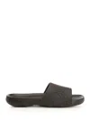 Burberry Textured Strap Black Mules With Cushioned Footbed