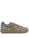 Burberry Checked Terrace Lace-up Sneakers