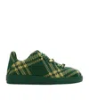 Burberry Sneaker Box With Check Processing In Green